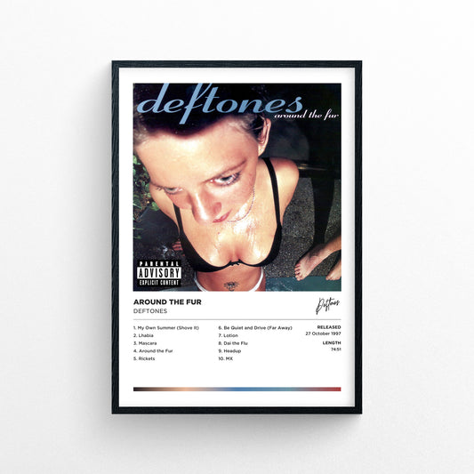 Deftones - Around the Fur Framed Poster Print | Polaroid Style | Album Cover Artwork