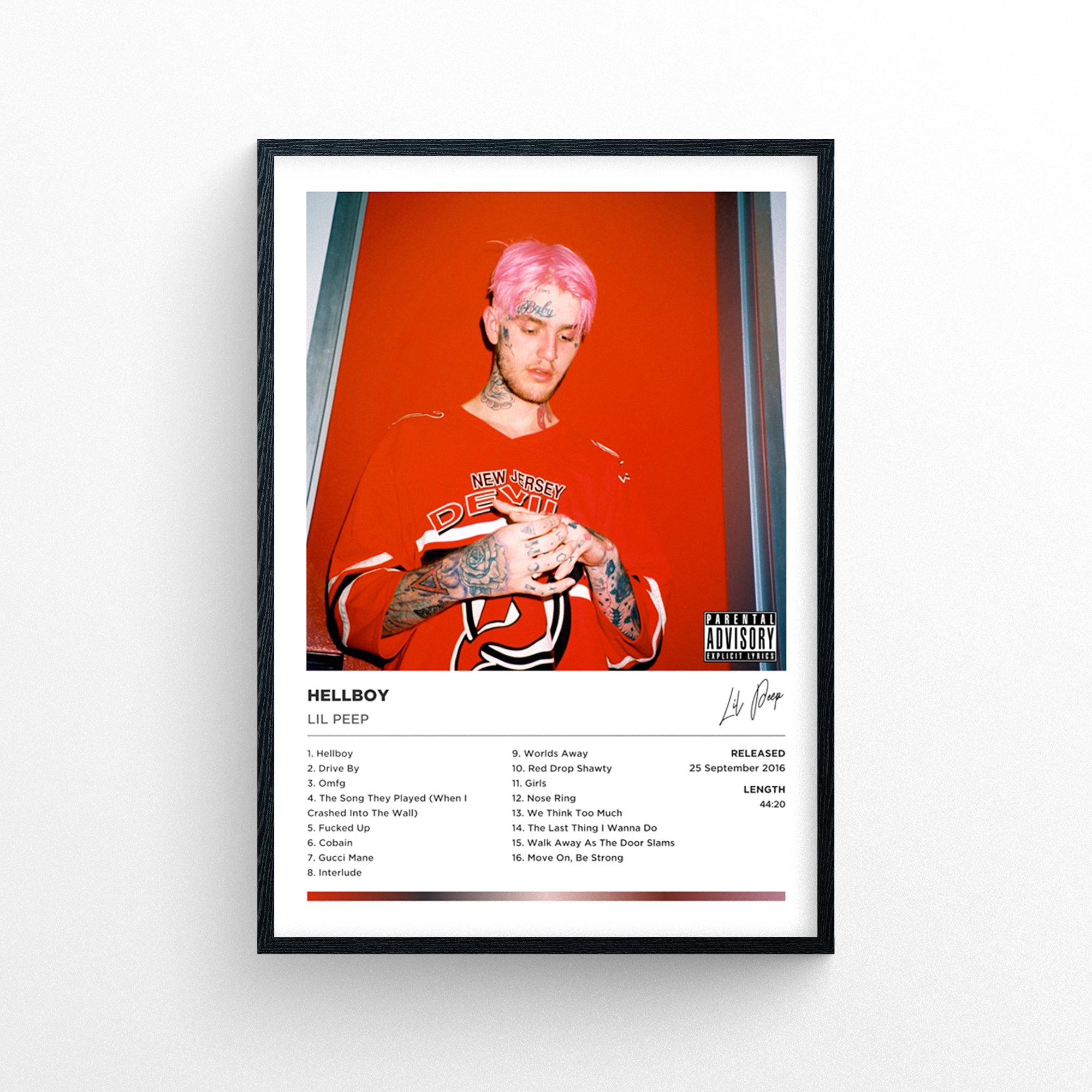 Lil Peep - Hellboy Framed Poster Print 