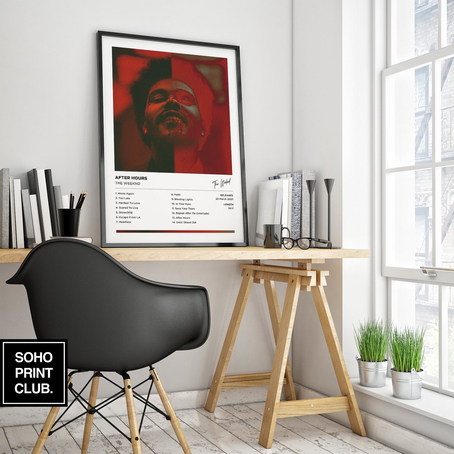 The Weeknd - After Hours Alternative Framed Poster Print | Polaroid Style | Album Cover Artwork