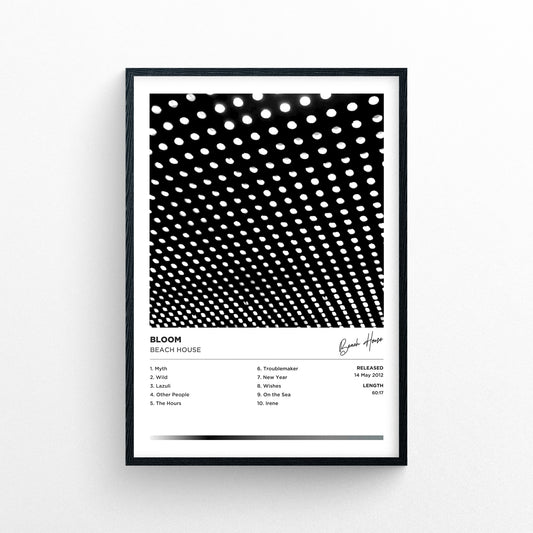 Beach House - Bloom Framed Poster Print | Polaroid Style | Album Cover Artwork