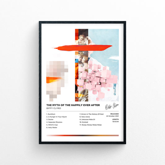 Biffy Clyro - The Myth of The Happily Ever After Framed Poster Print | Polaroid Style | Album Cover Artwork