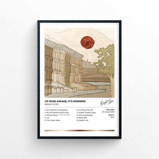 Bright Eyes - I'm Wide Awake, It's Morning Framed Poster Print | Polaroid Style | Album Cover Artwork