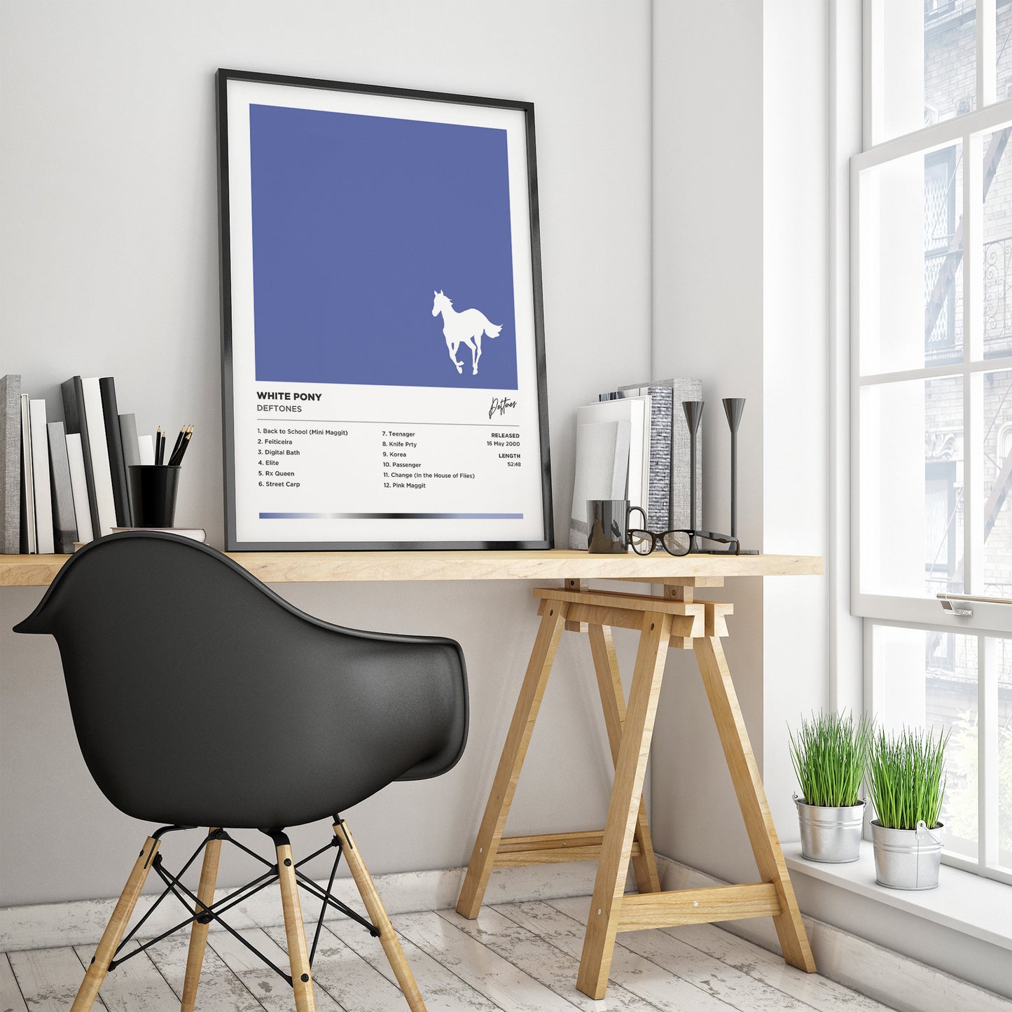 Deftones - White Pony Framed Poster Print | Polaroid Style | Album Cover Artwork