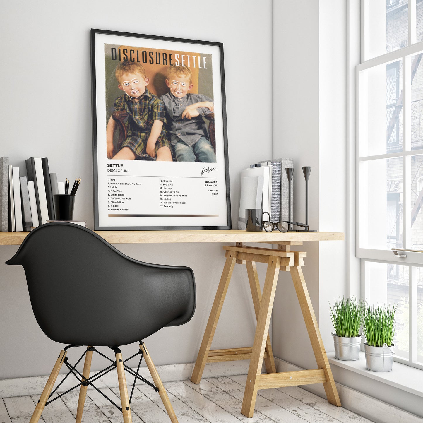 Disclosure - Settle Framed Poster Print | Polaroid Style | Album Cover Artwork