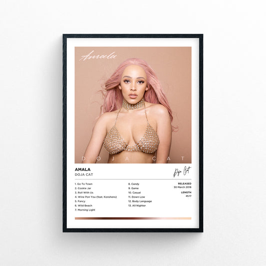 Doja Cat - Amala Framed Poster Print | Polaroid Style | Album Cover Artwork