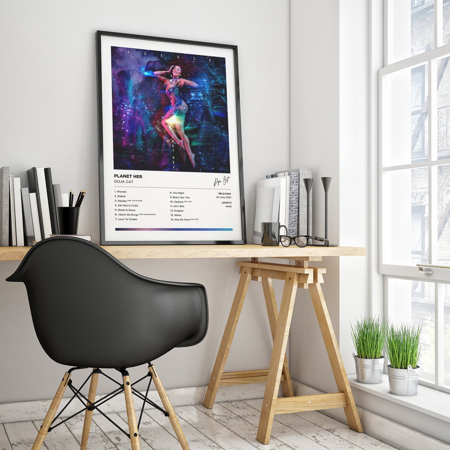 Doja Cat - Planet Her Framed Poster Print | Polaroid Style | Album Cover Artwork