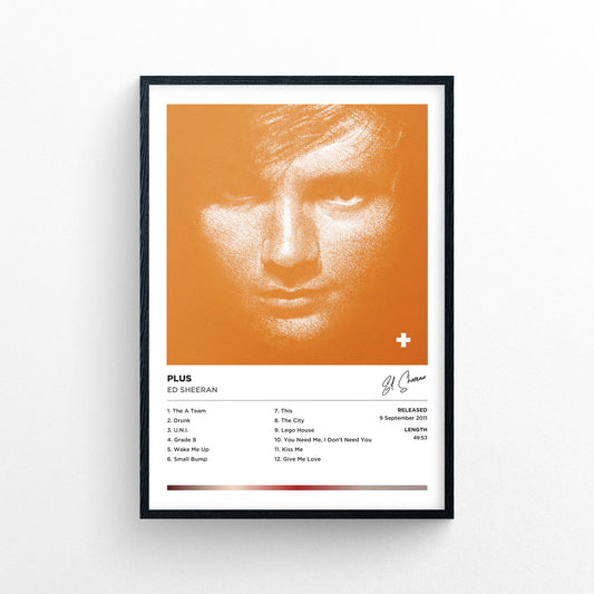 Ed Sheeran - Plus Framed Poster Print | Polaroid Style | Album Cover Artwork