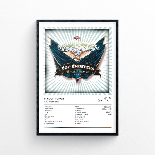 Foo Fighters - In Your Honor Framed Poster Print | Polaroid Style | Album Cover Artwork