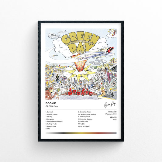 Green Day - Dookie Framed Poster Print | Polaroid Style | Album Cover Artwork