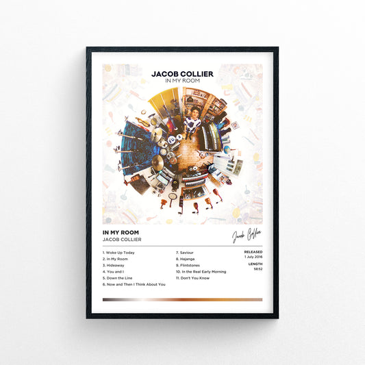 Jacob Collier - In My Room Framed Poster Print | Polaroid Style | Album Cover Artwork