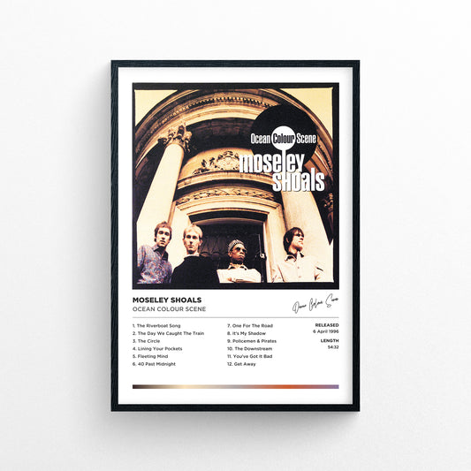 Ocean Colour Scene - Moseley Shoals Framed Poster Print | Polaroid Style | Album Cover Artwork