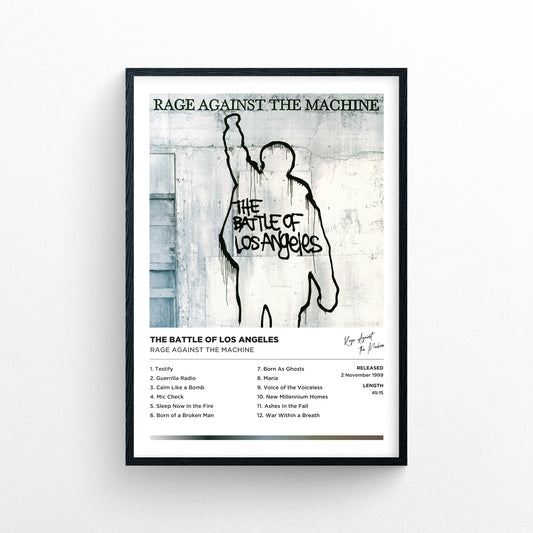 Rage Against The Machine - The Battle Of Los Angeles Framed Poster Print | Polaroid Style | Album Cover Artwork