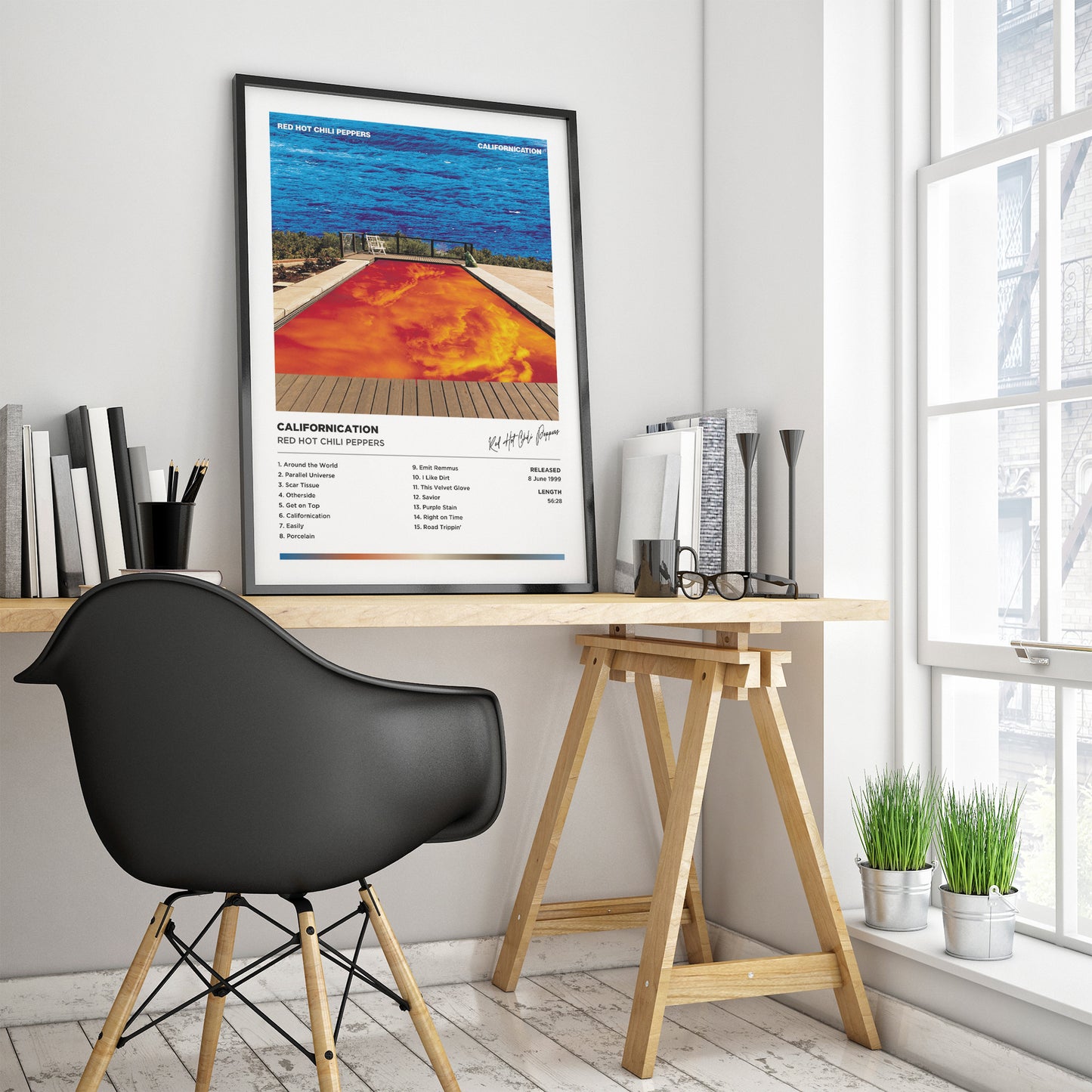 Red Hot Chili Peppers - Californication Framed Poster Print | Polaroid Style | Album Cover Artwork