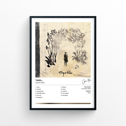 Sigur Ros - Takk... Framed Poster Print | Polaroid Style | Album Cover Artwork