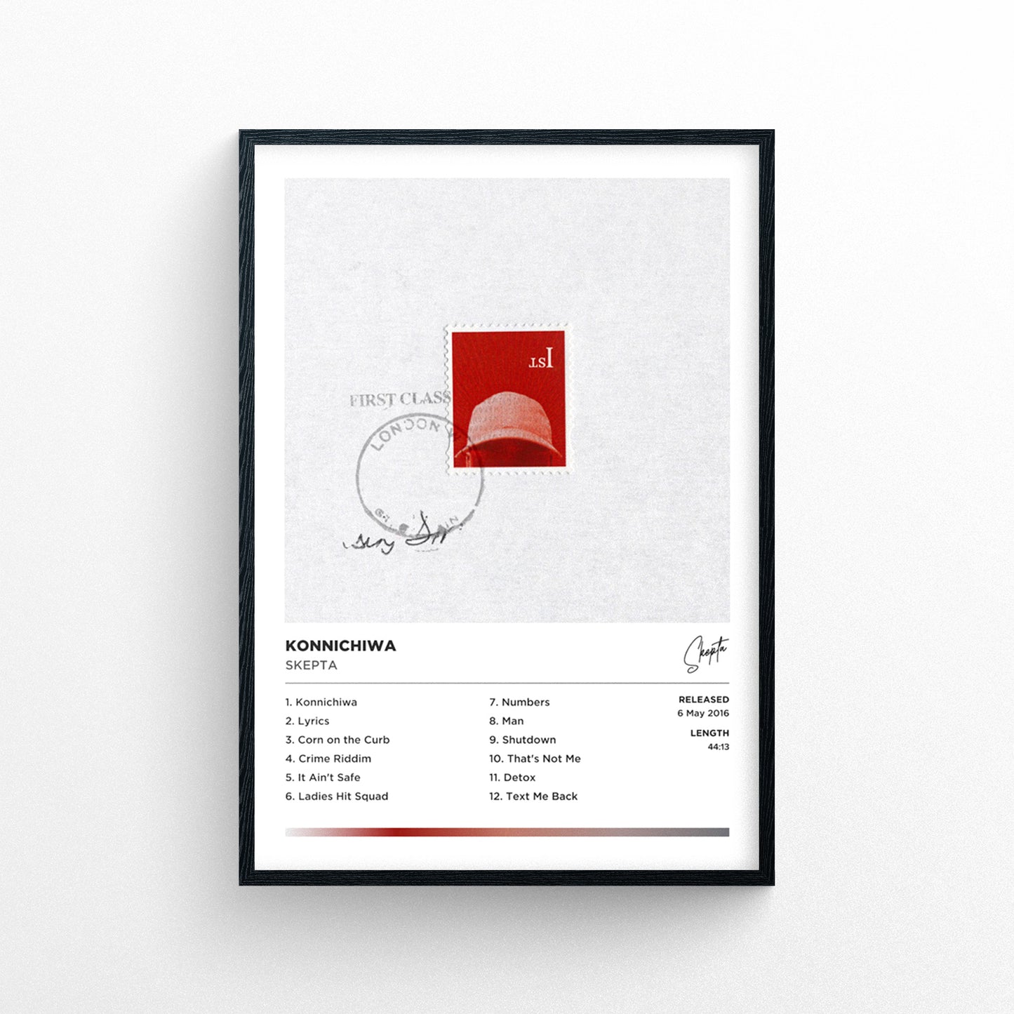 Skepta - Konnichiwa Framed Poster Print | Polaroid Style | Album Cover Artwork