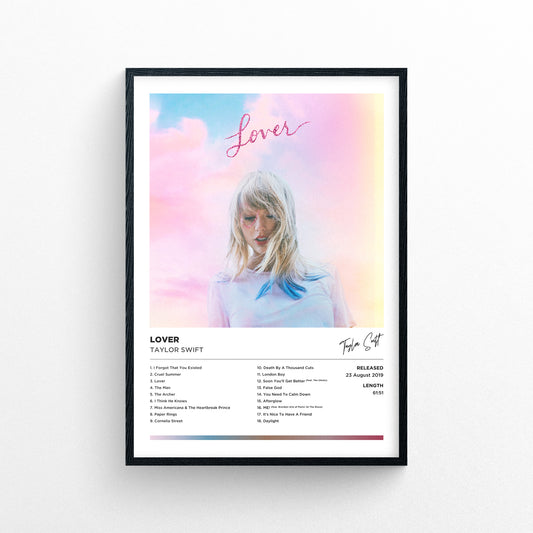 Taylor Swift - Lover Framed Poster Print | Polaroid Style | Album Cover Artwork