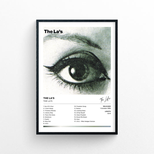 The La's - The La's Framed Poster Print | Polaroid Style | Album Cover Artwork