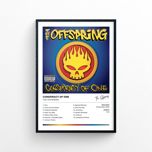 The Offspring - Conspiracy Of One Framed Poster Print | Polaroid Style | Album Cover Artwork