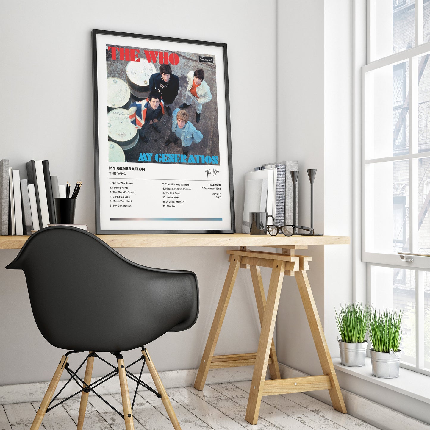 The Who - My Generation Framed Poster Print | Polaroid Style | Album Cover Artwork