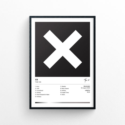 The xx - xx Framed Poster Print | Polaroid Style | Album Cover Artwork