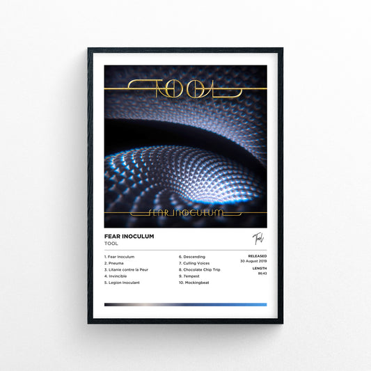 Tool - Fear Inoculum Framed Poster Print | Polaroid Style | Album Cover Artwork