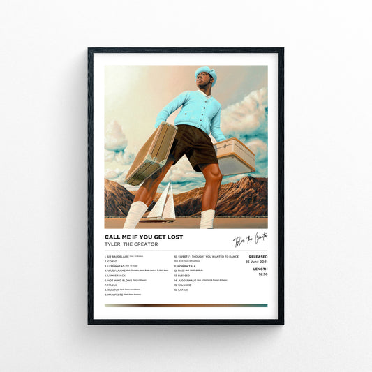 Tyler The Creator - Call Me If You Get Lost Alternative Cover Framed Poster Print | Polaroid Style | Album Cover Artwork