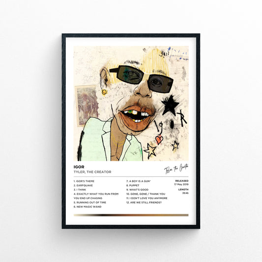 Tyler The Creator - Igor Alternative Cover Framed Poster Print | Polaroid Style | Album Cover Artwork